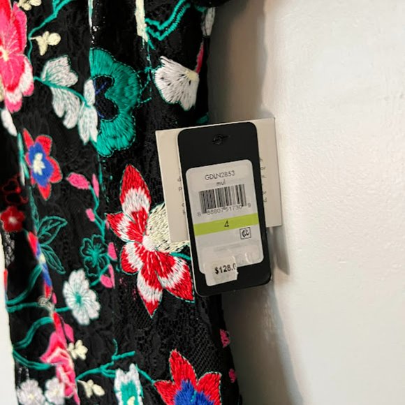 Embroidered Lace Cold-Shoulder Dress #18 - Picture 5 of 10